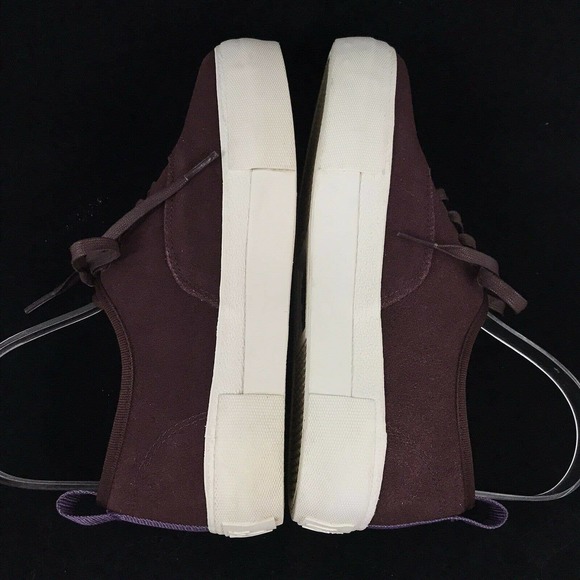 Eytys Mother Platform Sneaker Burgundy Suede Leather Lace‎ Up Shoes M7.5 W9 EU40 - Picture 6 of 10